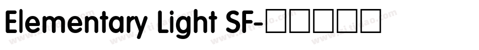 Elementary Light SF字体转换